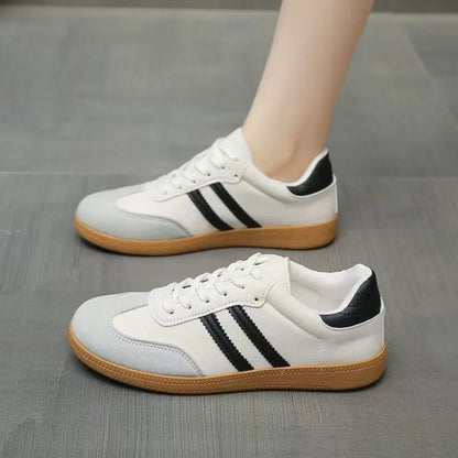 Women Sneakers Fashion Spring Trend Casual Flats White Vulcanized Platform Shoes V3