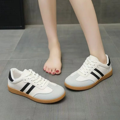 Women Sneakers Fashion Spring Trend Casual Flats White Vulcanized Platform Shoes V3