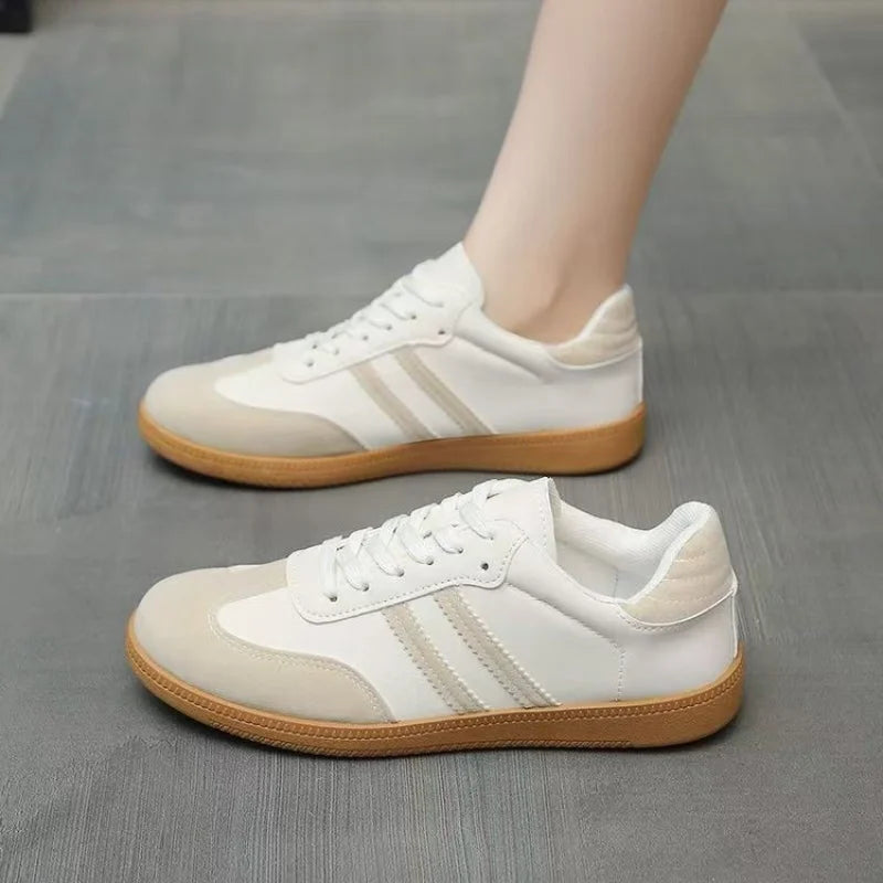 Women Sneakers Fashion Spring Trend Casual Flats White Vulcanized Platform Shoes V3