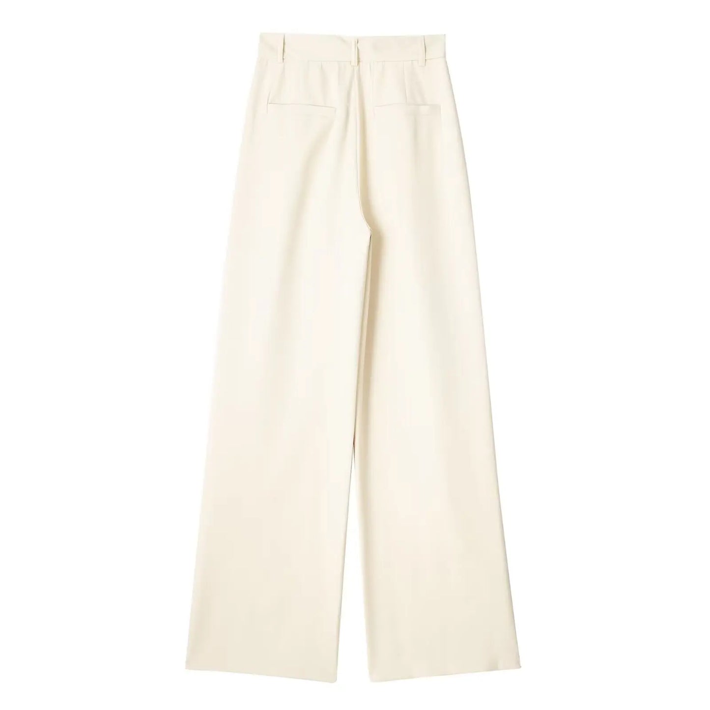 TRAF Women Wide Leg Pants Baggy High Waist Pants Wide Trousers Office Wear