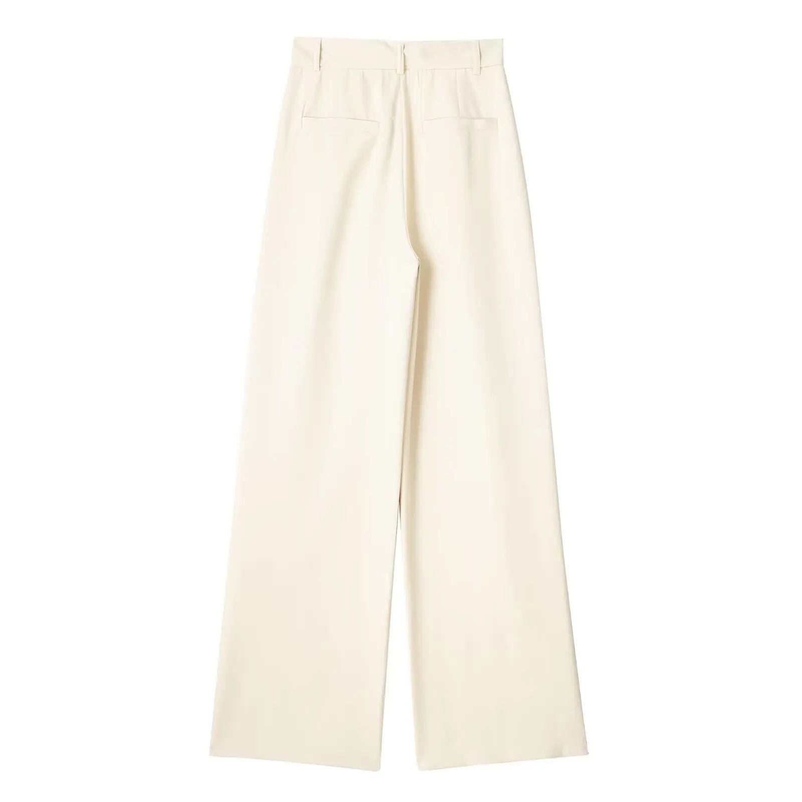 TRAF Women Wide Leg Pants Baggy High Waist Pants Wide Trousers Office Wear